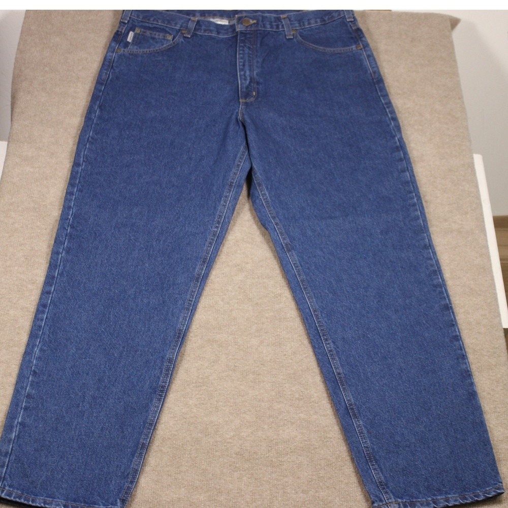 Carhartt B17 DST Mens Relaxed Fit Tapered Leg Jeans Dark Stone Blue 40x32 NWT